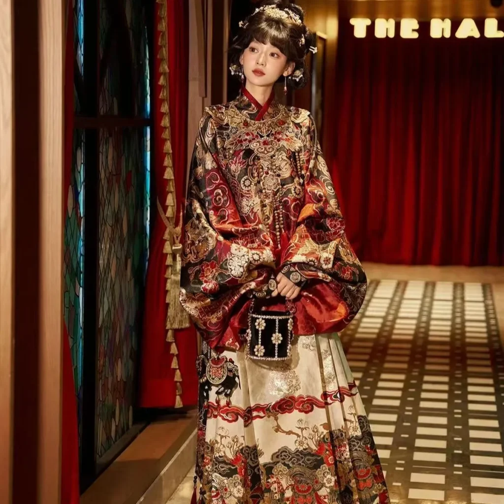 Ming Hanfu Set with mamian skirts