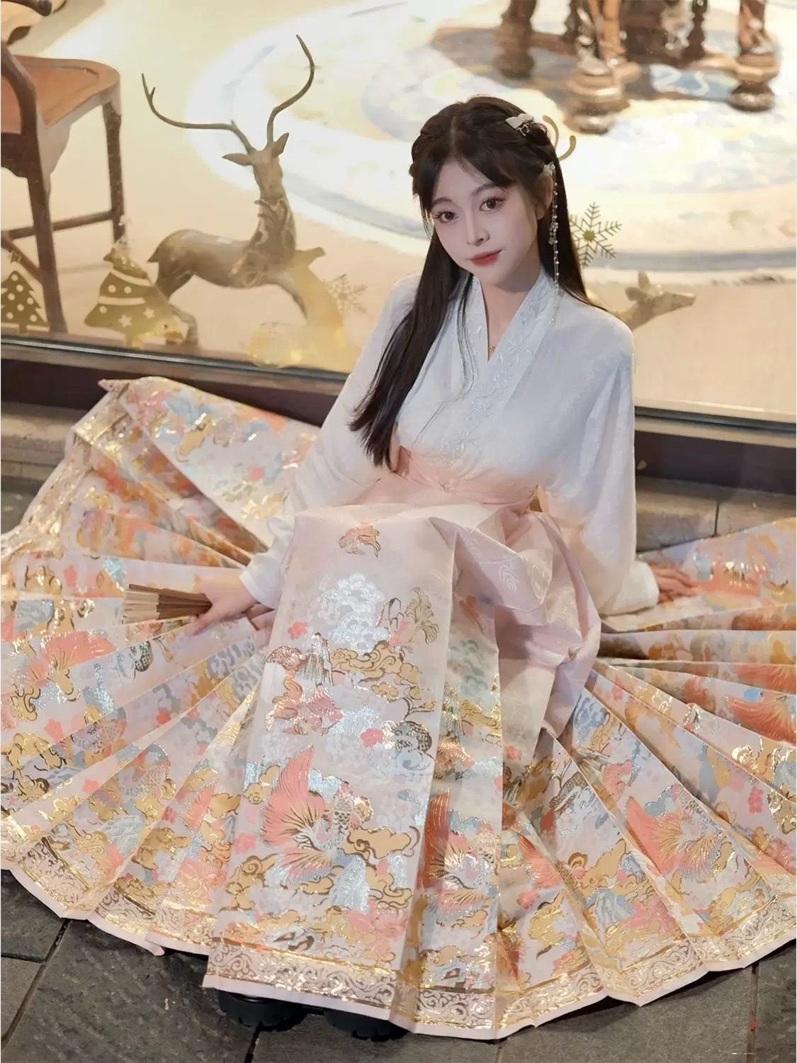 Samius Global Woven Gold Mamian Skirt