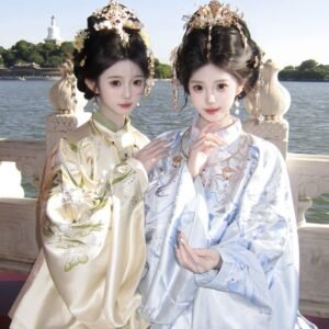 ming-dynasty-woven-gold-apricot-moon-white-hanfu-mamian-skirt-detail