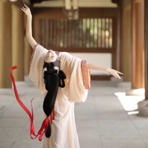 Samiusglobal Qin Han Style Zhiju Robe Hanfu, 2026 New Warring States Ancient Chinese Costume