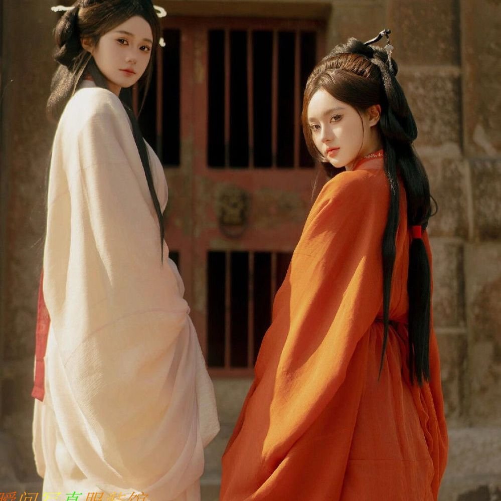 Samiusglobal Qin Han Style Zhiju Robe Hanfu, 2026 New Warring States Ancient Chinese Costume