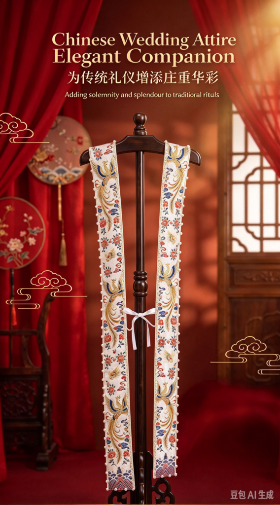 Ming hanfu dragon phoenix xiapei chinese traditional wedding bridal accessor