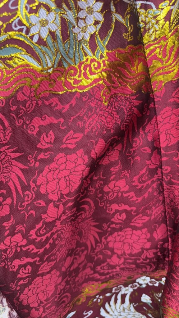 Zhen Yinglian Ming Dynasty Noble Girl Ming-style women’s hanfu long robe heavy woven gold zhuanghua phoenix pattern